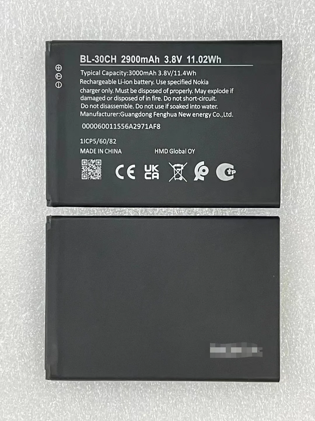 

New Nokia BL-30CH mobile phone rechargeable battery 2900mAh