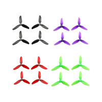 2Pairs Durable PC Prop T3X3X3 Propeller 3 Blades 3inch 3030 3-Blade Props Drop-proof Toothpick Cinewhoop Ducted Drone CineLog