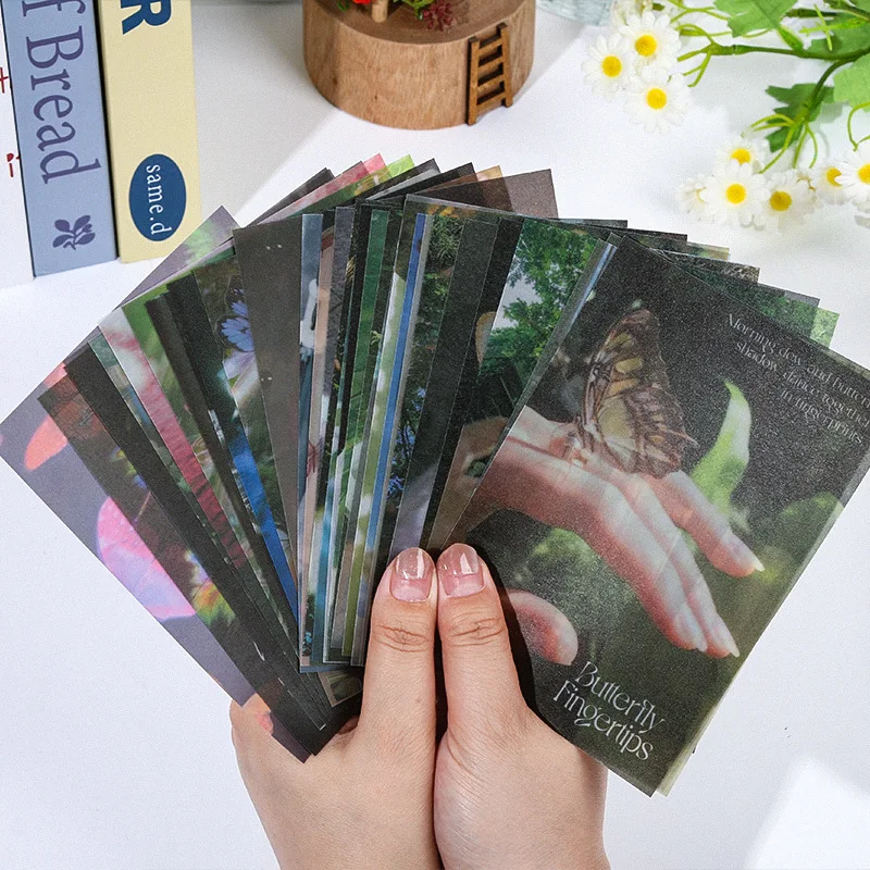 32 pcs Colorful, dreamy and romantic sulfate paper decorative paper for DIY Scrapbooking Diary Background paper