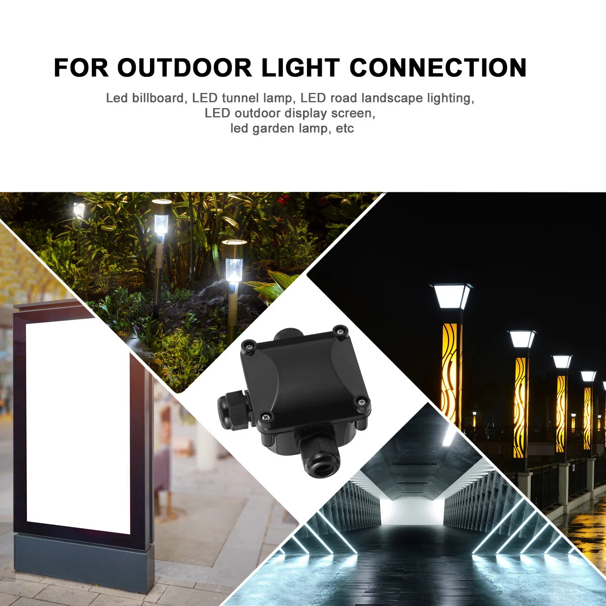 

5Pcs IP68 Waterproof Electrical Junction Box 3-Way Cable Connectors Fall Resistance Pressure Resistance IP68 Junction Box