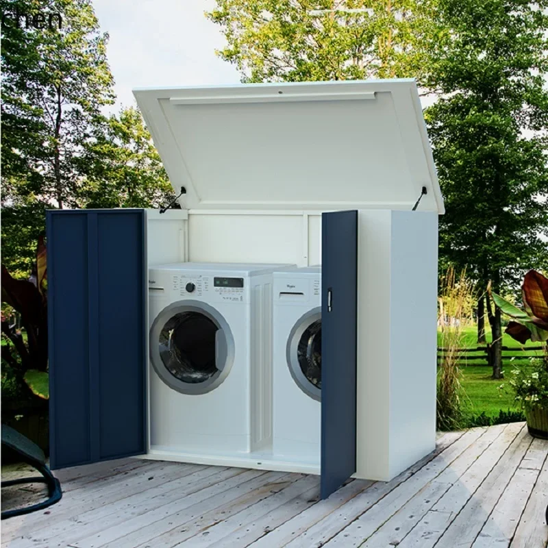 YFY  outdoor household drum washing machine dryer storage cabinet garden waterproof sunscreen storage tool cabinet