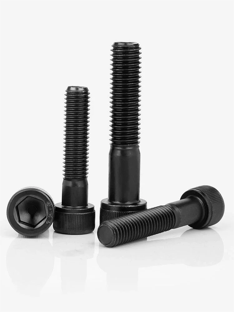 500pcs M6x0.75x35mm 12.9 Grade Fine Thread Partial Thread Hexagon Hex Socket Cap Head Screws Allen Bolts