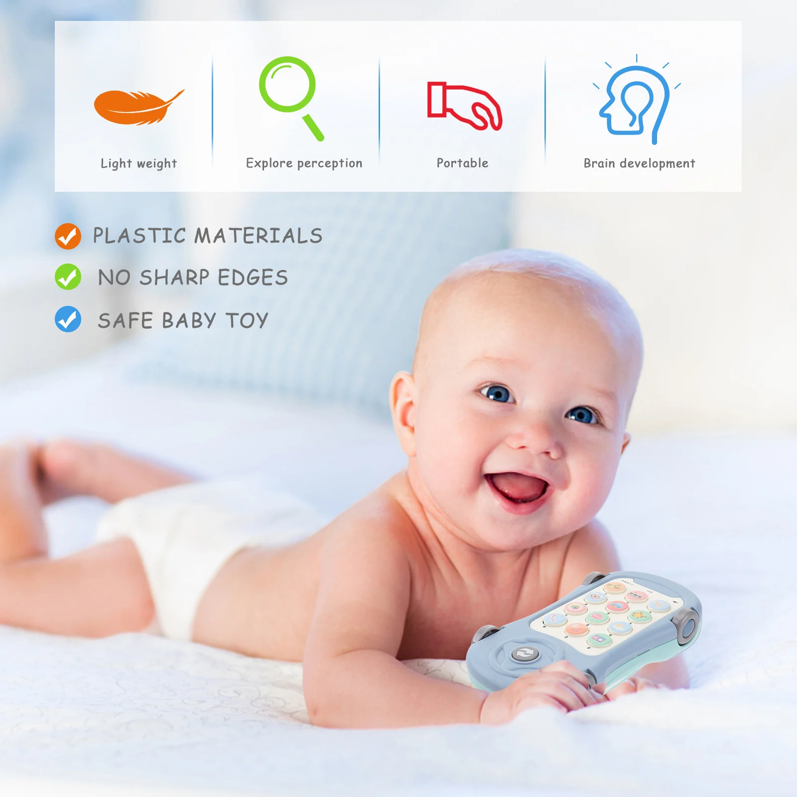 Musica Light Story Machine Bambini Educazione del bambino Simulazione colorata Telefono Strumento di apprendimento interattivo Giocattolo per lo sviluppo infantile