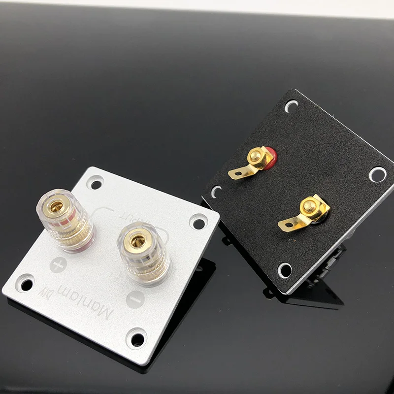 1 قطعة سبائك الألومنيوم النحاس النقي محطة كأس الموز جاك المقبس ملزمة آخر المتكلم صندوق الموز التوصيل موصل صندوق أحمر أسود