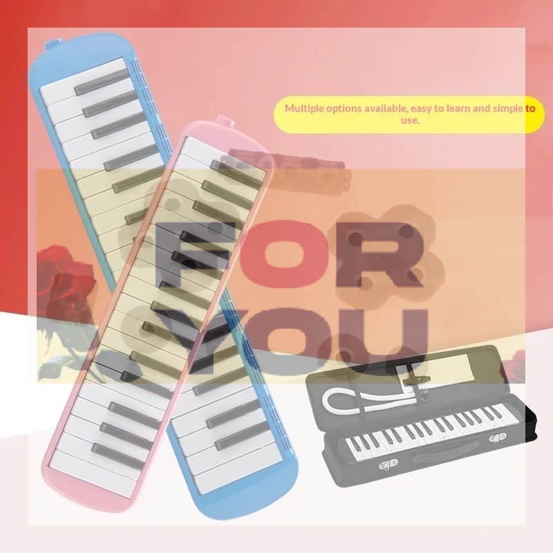 【OD】32 Keys Melodica With Melodica Bag Pianica Mouthpiece Harmonica Mouth Organ Beginner Musical Instrument Kid Gifts