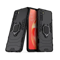 Per OPPO A91 custodia armatura anello di barretta Silicone antiurto paraurti custodia rigida per OPPO A91 custodia per telefono custodia per OPPO A53 A12 A72 A92S