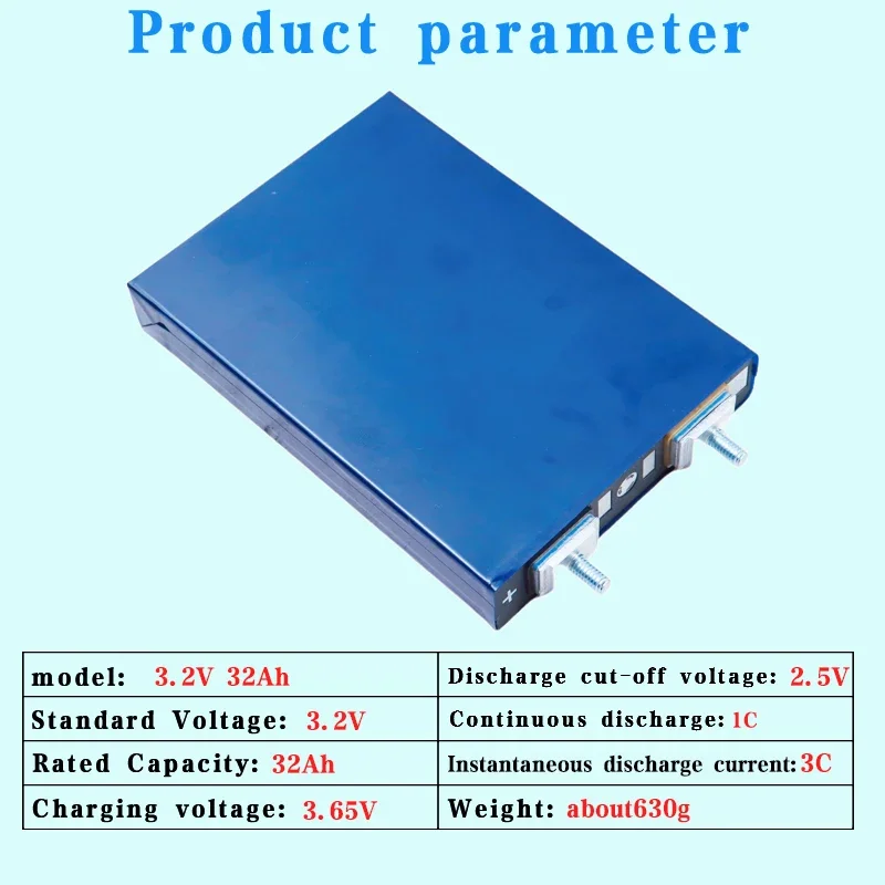 Новый 3,2 В 32 Ач LiFePO4 аккумулятор 3C разряд 32000 мАч DIY 4S 12,8 В 24 В 36 В аккумуляторы для мотоциклов и автомобилей модификация шпильки