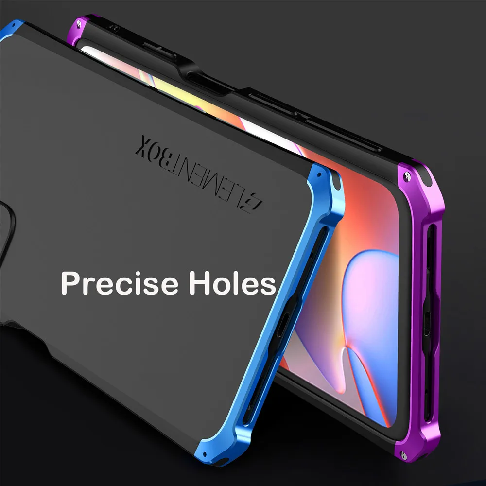 Shockproof Metal Armor Case For Xiaomi Redmi Note 8 Pro 9T Case Aluminum Frame Matte PC Cover For Redmi Note 9T 10 6 7 Pro Case