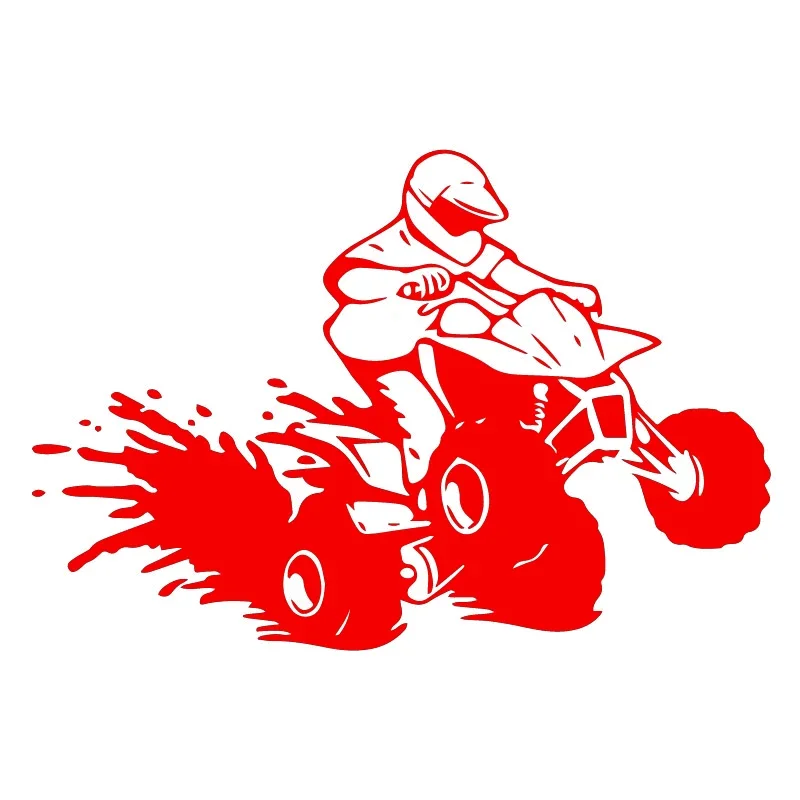 18cm Interesting ATV Decoration PVC Car Accessories Custom Stickers on Motorcycle Sunscreen and Waterproof Decals Products Cute, view 4