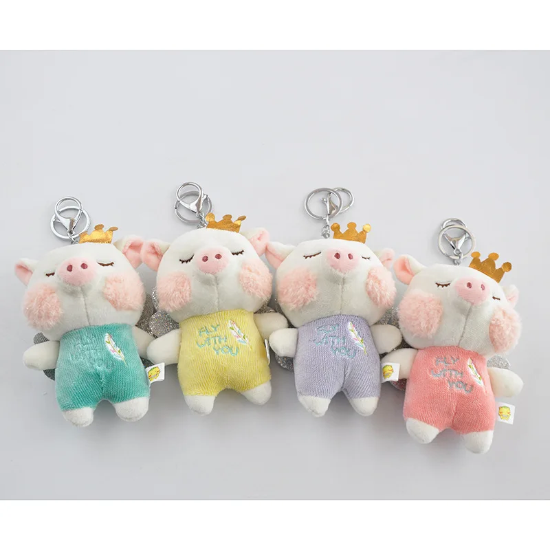 

New crown pig cute soft plush cute fashione pendant decoration soft exquisite keychain birthday christmase pretty gift