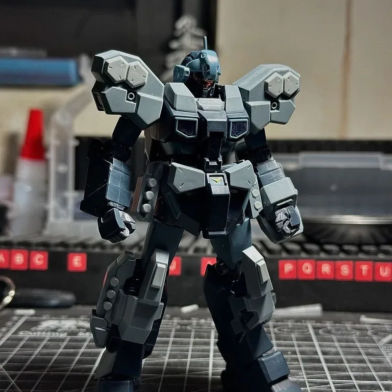 BAOBAO HG RGM-96X Jesta Cannon Action Figure - Kit de modelo de montagem em escala 1/144 U.C.0096 Anime colecionável para presentes de aniversário