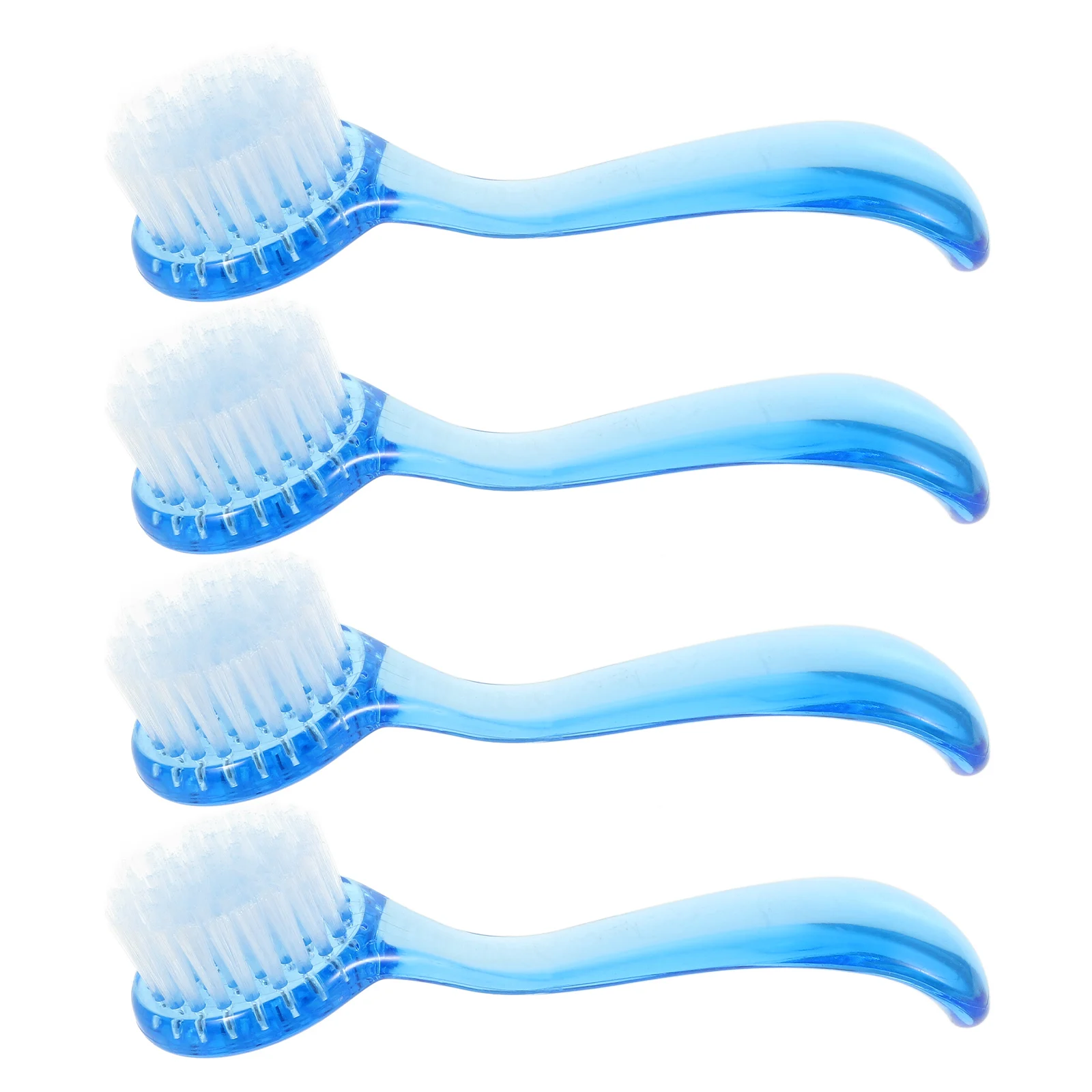 

4pcs Face Cleaning Brush Long Handle Spa Bristles Ergonomic Deep Cleansing Exfoliating Scrubber Horn All Skin