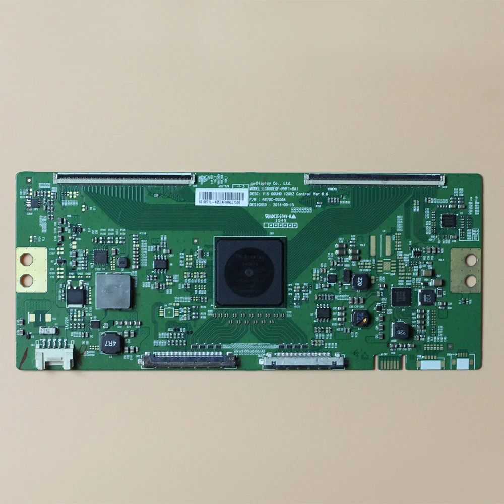 6870C-0558A TCON بطاقة LC600EQF-PHF 1-8A1 60 بوصة مجلس الأصلي المنطق مجلس V15 60UHD 120HZ التحكم الإصدار 0.6 6870C 0558A T CON