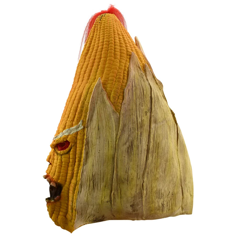 หมวกกันน็อคข้าวโพดปีศาจร้ายคอสเพลย์ฮาโลวีน, หมวก seluruh wajah แนวฮาโลวีน