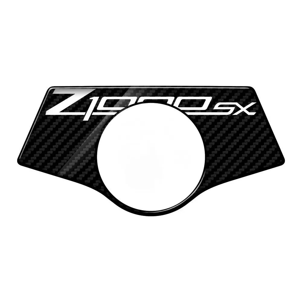 3D Carbon Fiber Triple Tree Yoke Cover Protector Tank Pad for Kawasaki Z1000SX 2011-2017 2012 2013 2014 2015 2016