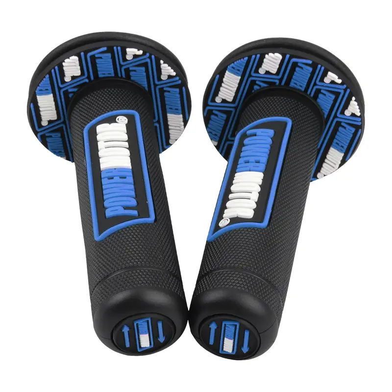 Universal Motorcycle Grips 7/8 In 22mm 24mm Handlebar Protection Accessories Dirt Bike Off-Road Rubber Gel Hand Grip Powermotor - Image 4
