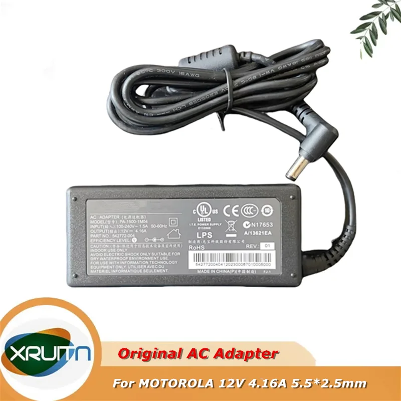 

Geniune For Motorola Power Supply PA-1500-1M02 AC Power Adapter 12V 4.16A 5.5mm x 2.5mm 542772