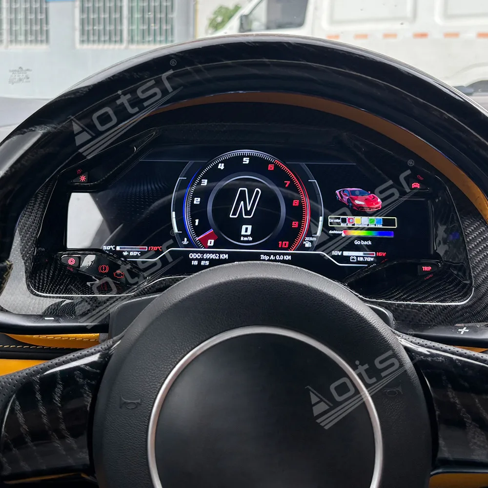 

12.3 inch Screen Car Digital Cluster Virtual CockPit For Lamborghini Gallardo 2004 2005 - 2015 LCD Guages Speedometer Dashboard