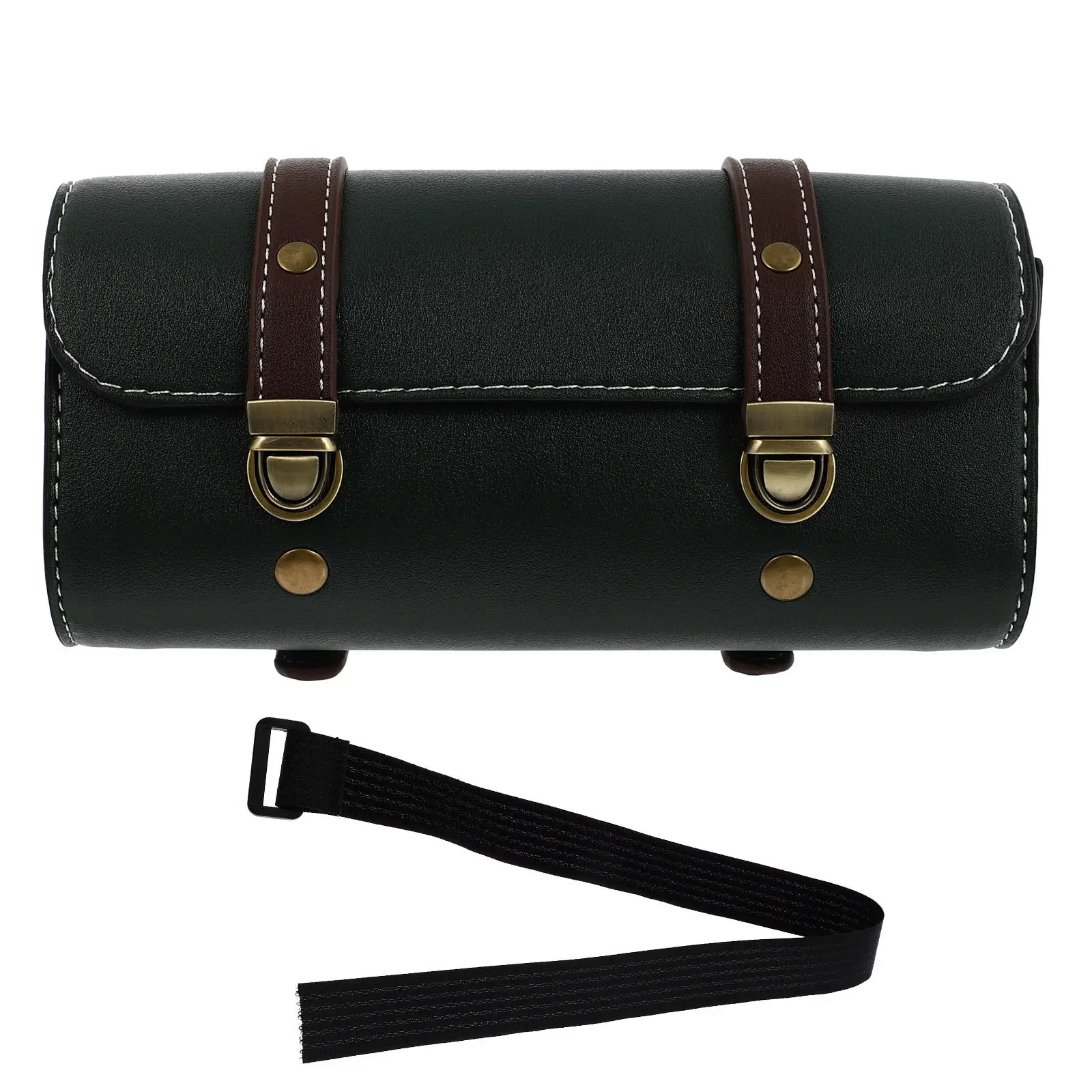 

1Pcs Large Capacity Motorcycle Handlebar Bag Waterproof Tear Resistant Retro Bike Storage Pouch for Tools Accessories Riding