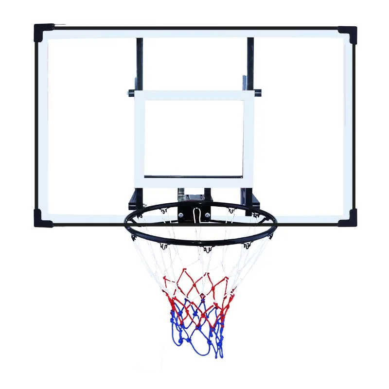 屋内用ホームバスケットボール設備 白色鉄製フレーム 壁掛け式バスケットボールボード