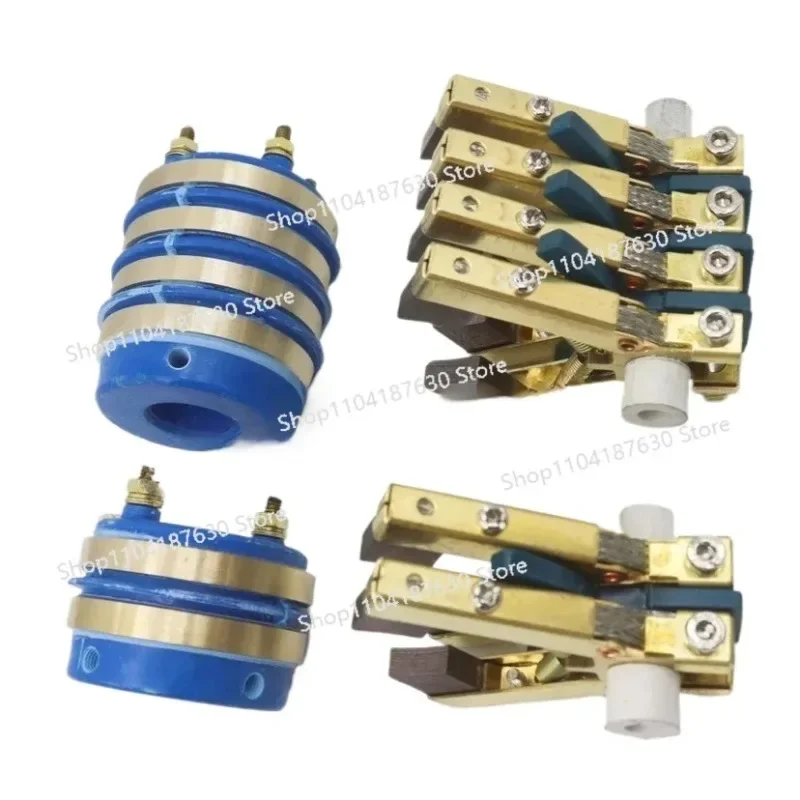 2 Road 4 Road Collector Ring 20x50 Carbon Brush Frame Herringbone 6x12 Conductive Ring Packaging Machine Accessories