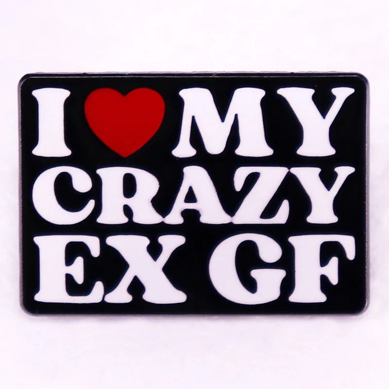 I Love My Crazy Ex Gf Classic Anime Enamel Pins Lapel Pins for Cartoon Accessories Backpacks Badges for Jewelry Brooches Gifts