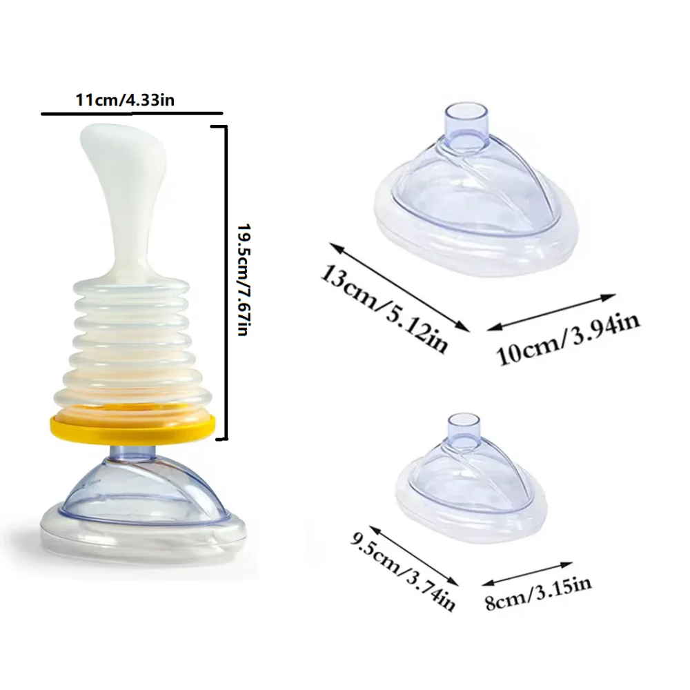 Portable Asphyxia Rescue Device, Travel Home Cardiopulmonary Resuscitation Asphyxia First Aid Device, for Adults and Children