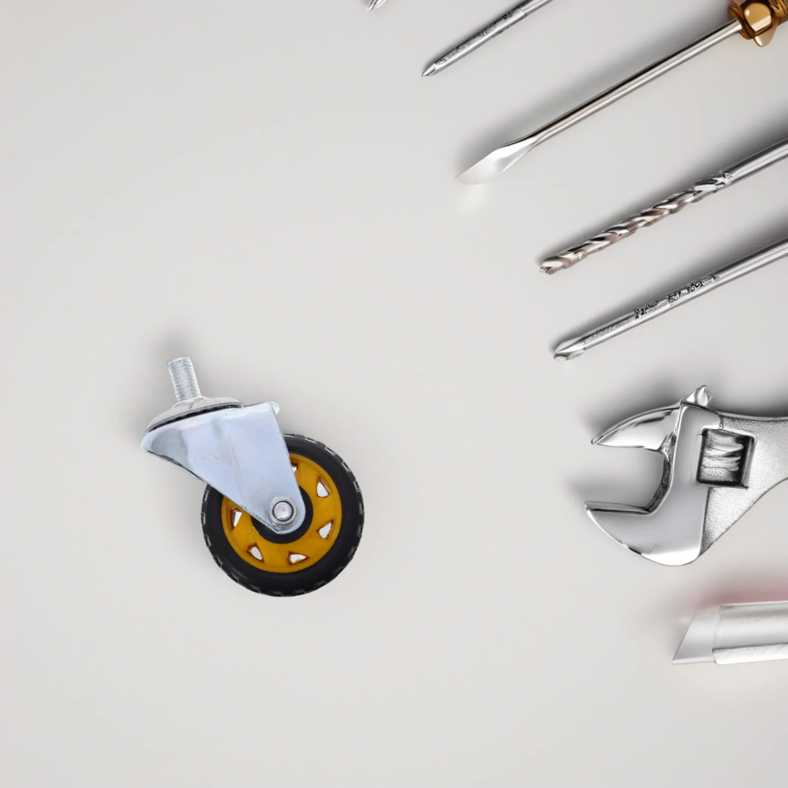 

Heavy Duty Floor Jack Caster Wheel Replacement For Hydraulic Trolley Jack Durable Iron Swivel Casters Garage Trailer