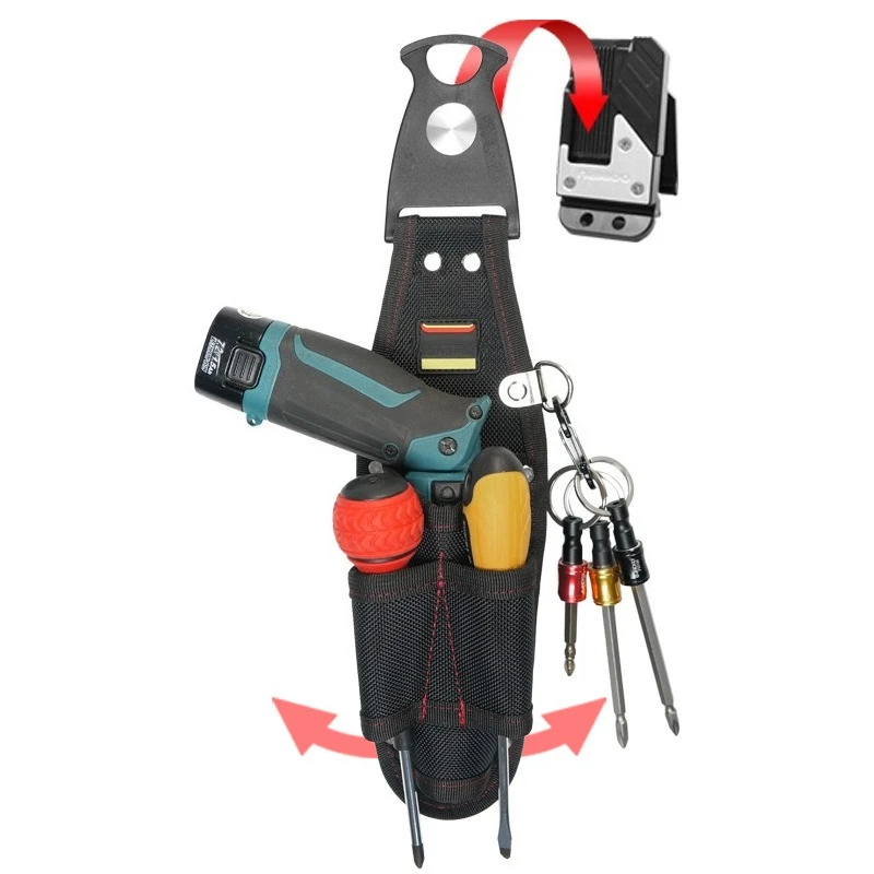 For Special for Electric Screwdriver, Rotating Quick Hanging Kit, Screwdriver Waist Hanging Bag