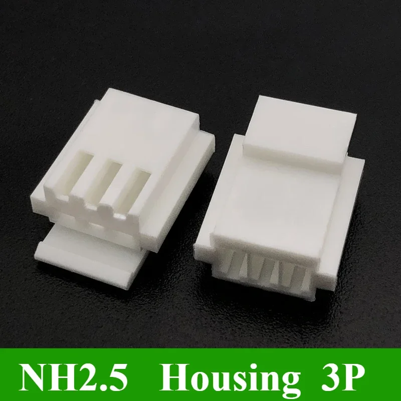 5/10/20/50Pcs NH2.5mm connector spacing 2.5MM 3P/4P/5P Housing+Straight Needle+Terminal 3/4/5P plug replace JST H4P-SHF-AA BS3P