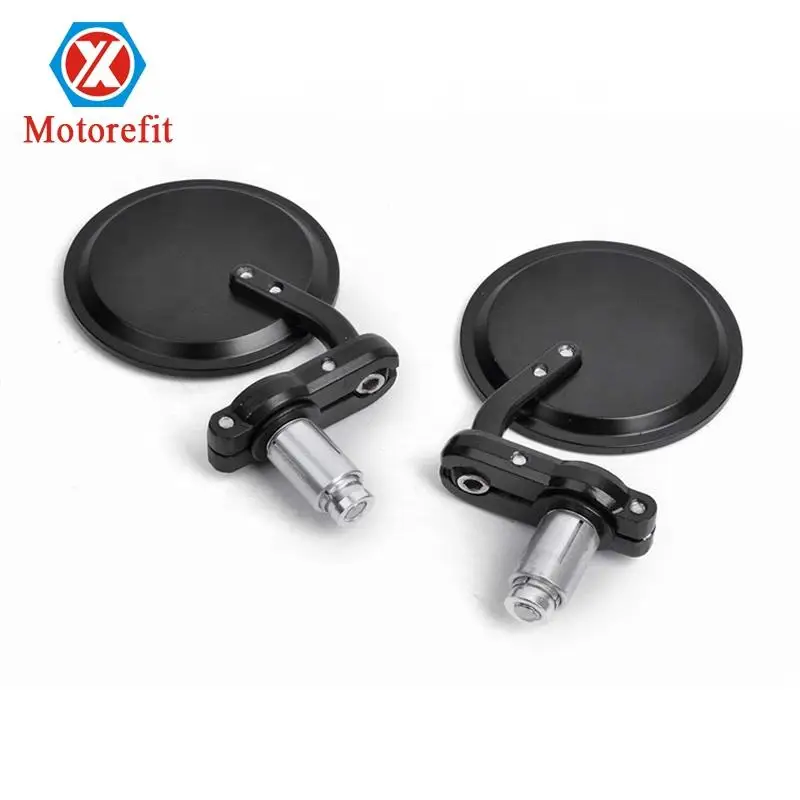 7/8 "المرايا نهاية المقود CNC دراجة نارية مرآة الرؤية الخلفية الجانبية ل مقهى المتسابق كلوبمان سبورتستر المروحية #1