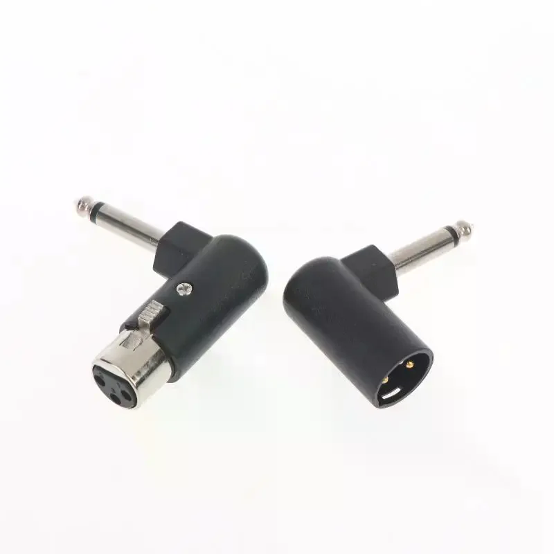 1/2Pcs XLR Plug Male/Female To 6.35mm Male Adapter 3-Pin Balanced Audio Interface For Microphones Speakers Audio Interfaces