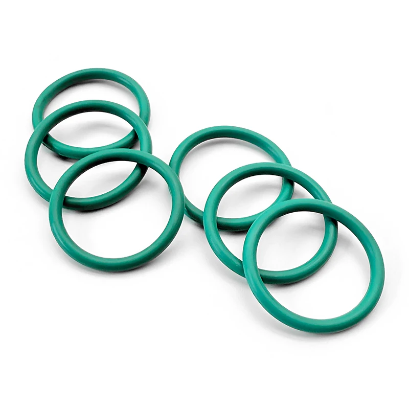 Green Vitonto FKM Rubber O Ring CS1mm OD3-40mm Oil Resistant High Temp Sealing Washer Auto Engine Fuel Hydraulic Seal Gasket