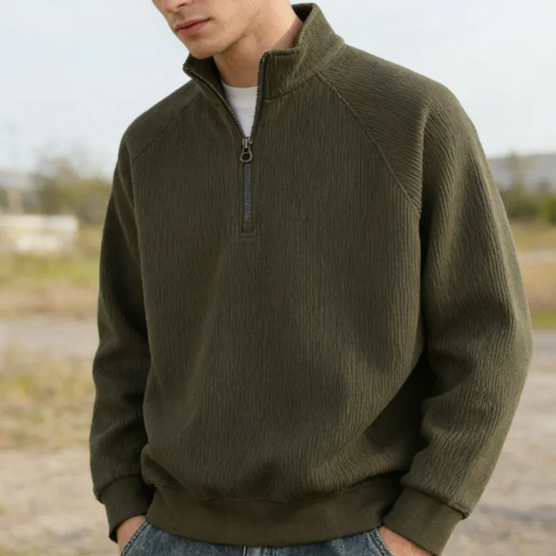 

Men's Half Zip Hoodie for Autumn and Winter Casual Fashionable Warm Outdoor Hiking Camping Cycling Home Hiking Men's Sports Top