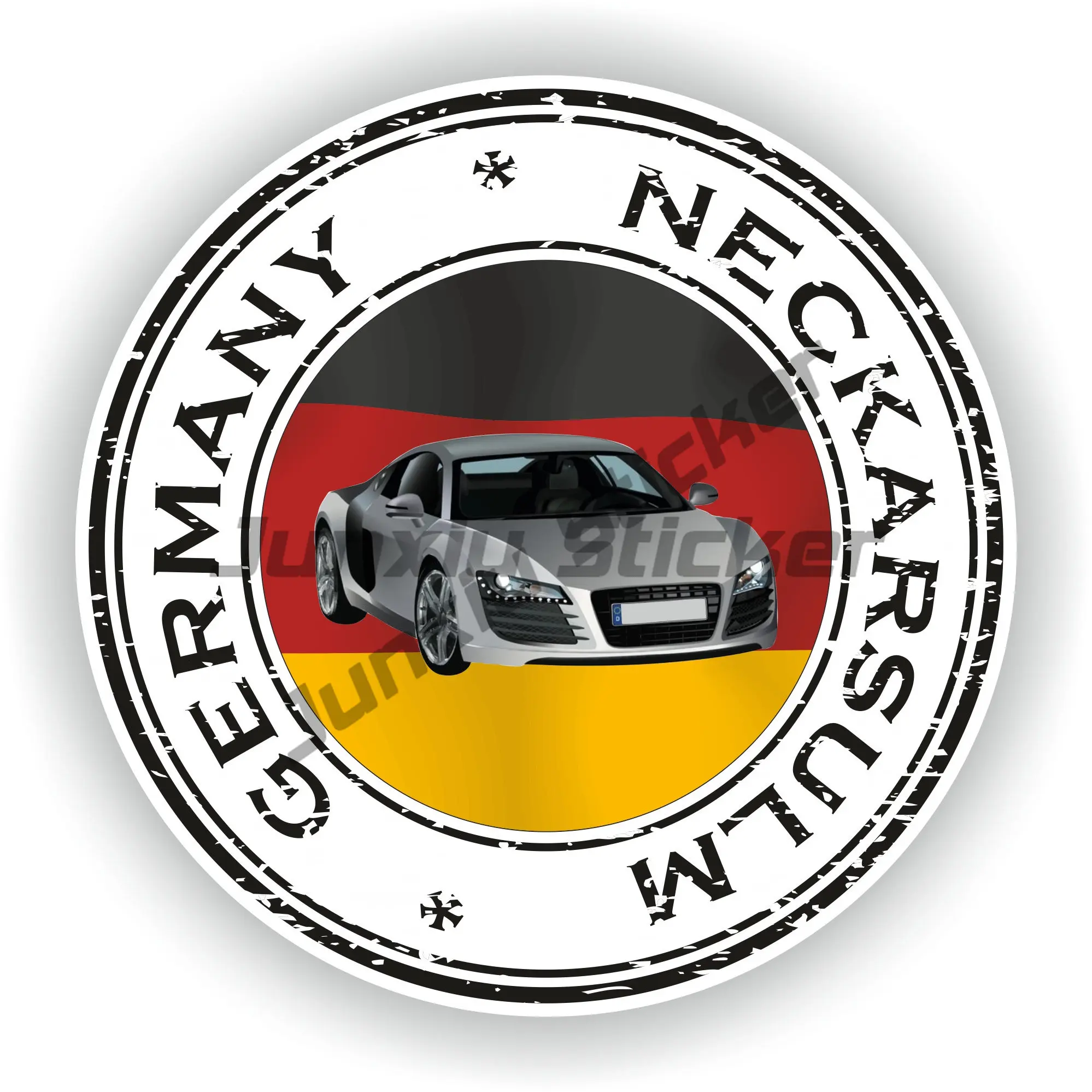 برلين شعار ألمانيا ملصقات سارلاند نيكارسولم شليسويغ-هولشتاين المدينة الألمانية ملصق الختم المستديرة ألمانيا البلد البيضاوي