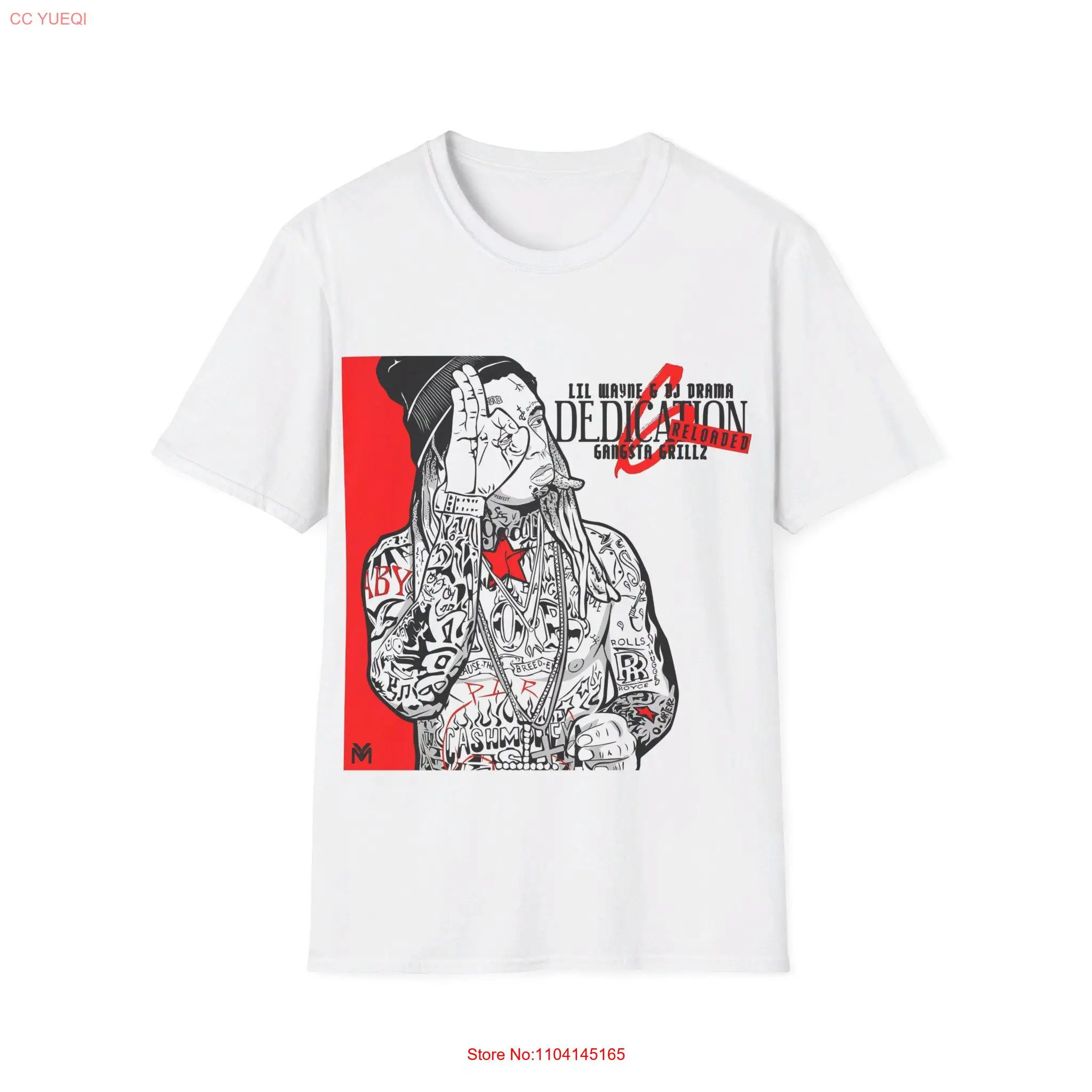 Lil Wayne Dedication 6 Reloaded Gangsta Grillz 2018 Bootleg Tribute T Shirt long or short sleeves