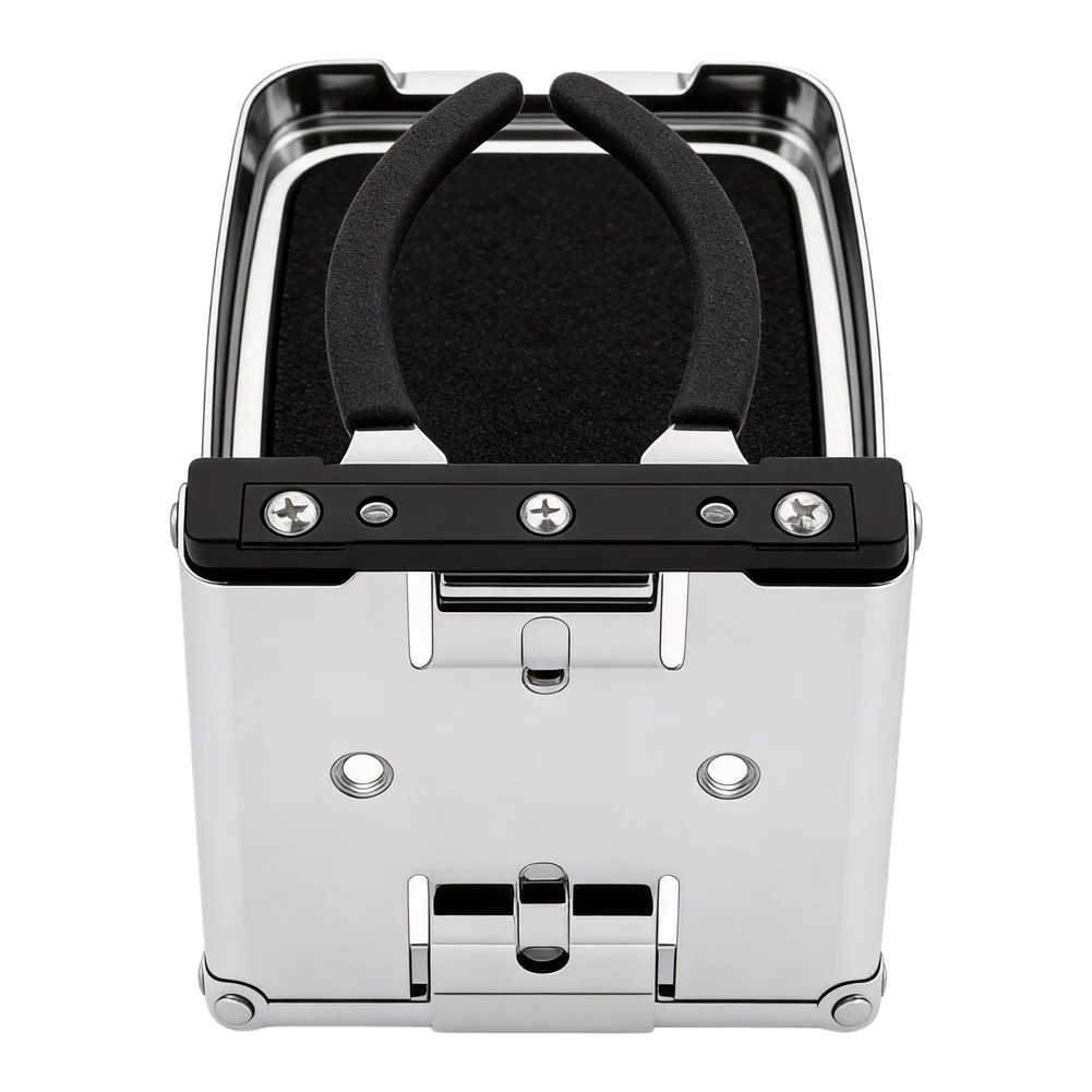 Truck Folding Cup Holder for Boat RV Cart Car Stainless Steel Adjustable with Rubber Coated Arms 4.3 x 4 x 0.74 inch