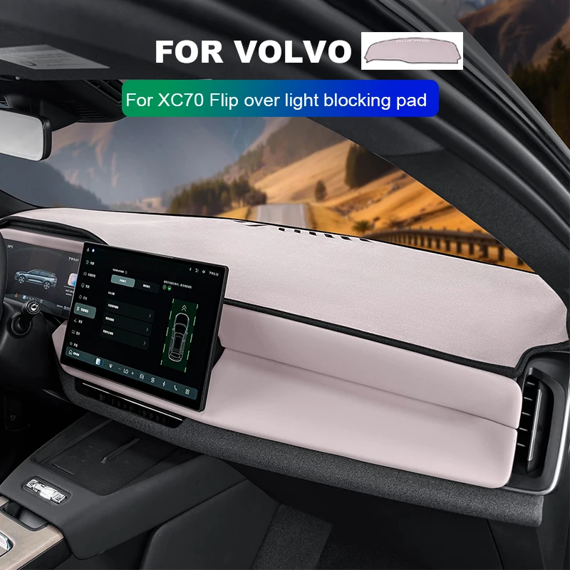 

Светоблокирующая накладка на приборную панель для Volvo XC70, теплоизоляционная солнцезащитная накладка, солнцезащитные накладки для автомобильного интерьера, защитная накладка