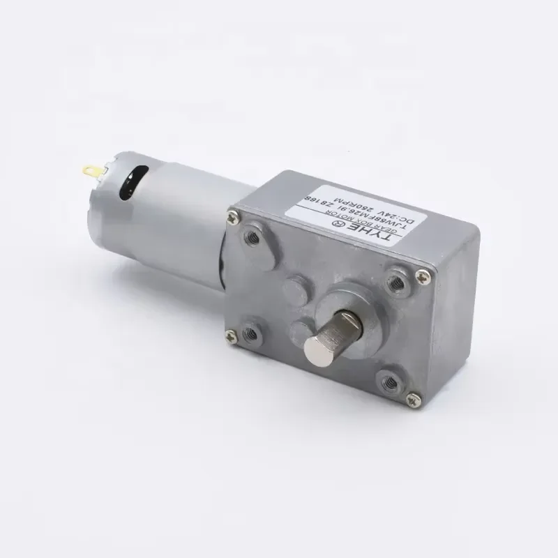2026 Hot！ TYHE 58*40mm Gearmotor 12v 24v Low Power 12w High Torque 25kg Low Speed 100rpm 150rpm Brushed Micro Dc Worm Gear