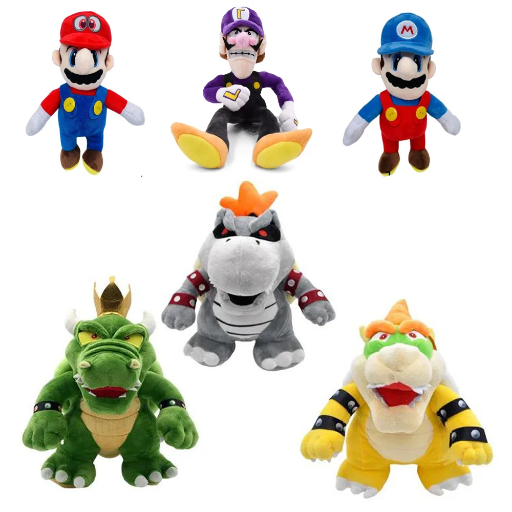 

Горячие стили Bowser Bros плюшевые игрушки Koopa Bowser аниме мультфильм мягкие плюшевые игрушки куклы для детей подарки на день рождения и Рождество