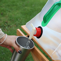 Outdoor Folding Water Bag Large Capacity 10L Portable Lightweight Durable Water Storage Container for Camping Hiking Picnic