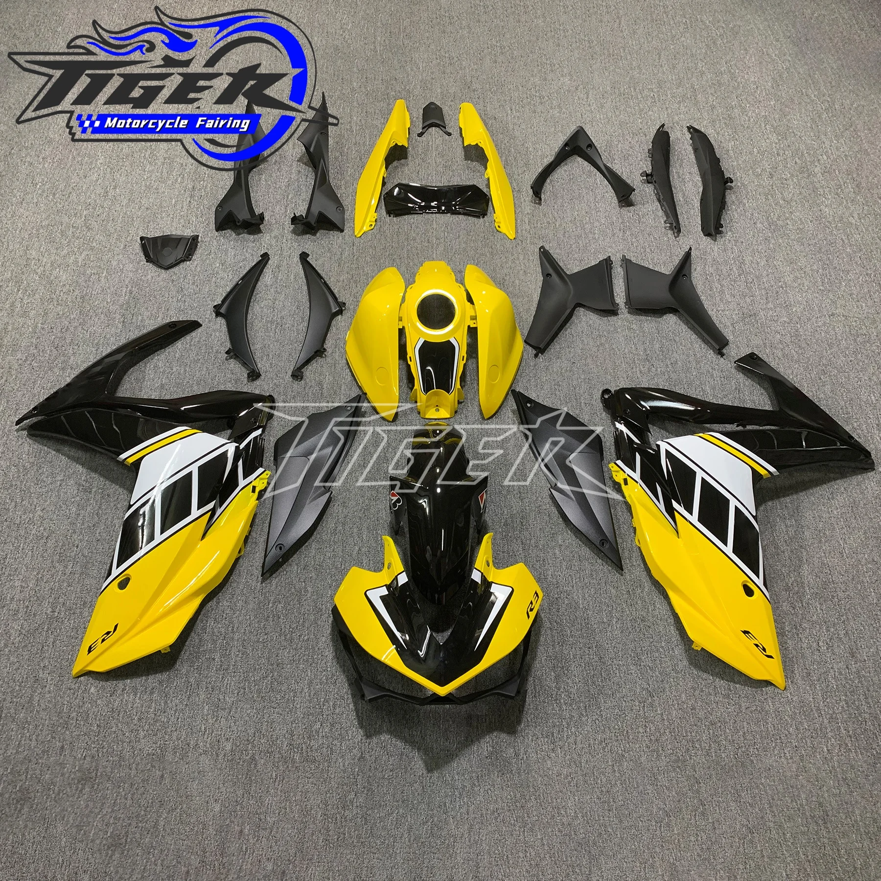 Motorcycle Injection ABS Full Fairing Kit for YAMAHA R25 R3 2014 2015 2016 2017 2018 Practical Bodywork Shell