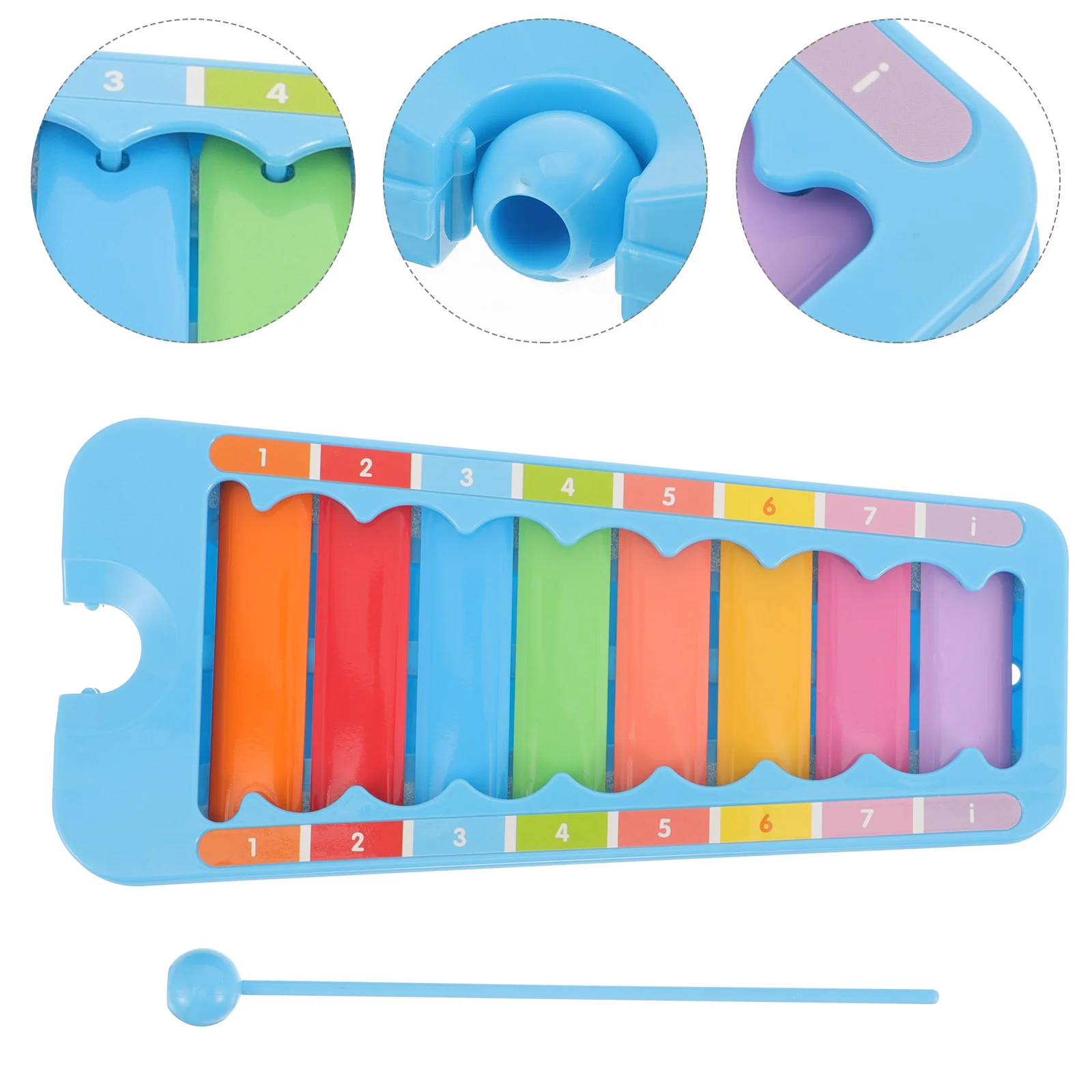 Music Preschool Musical Instruments Hand Knock Xylophone Metal Gift for Kids Students