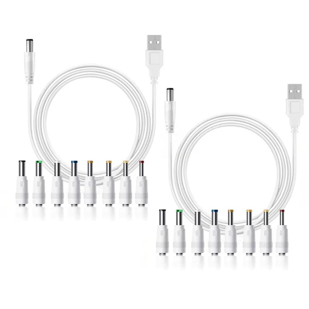 Interchangeable Adapters DC Power Cable For Easy Charging Interchangeable Connector Sizes Lightweight Power Kit