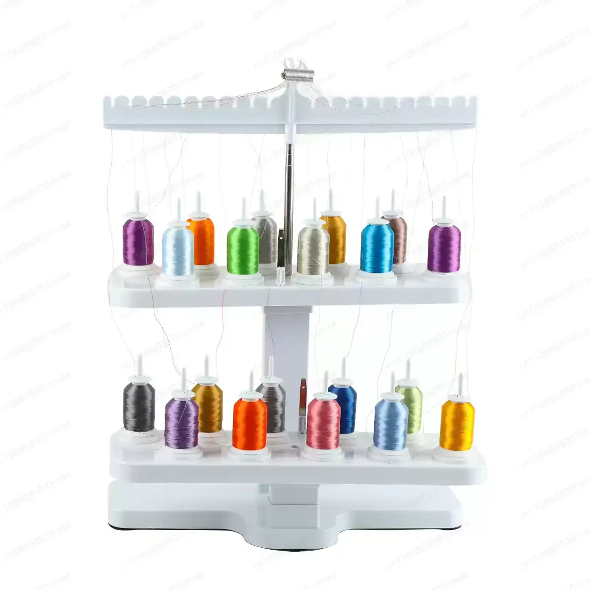 20-Hole Universal Plastic Thread Rack Embroidery Machine Flat Thread Rack Double-Layer Thread Rack
