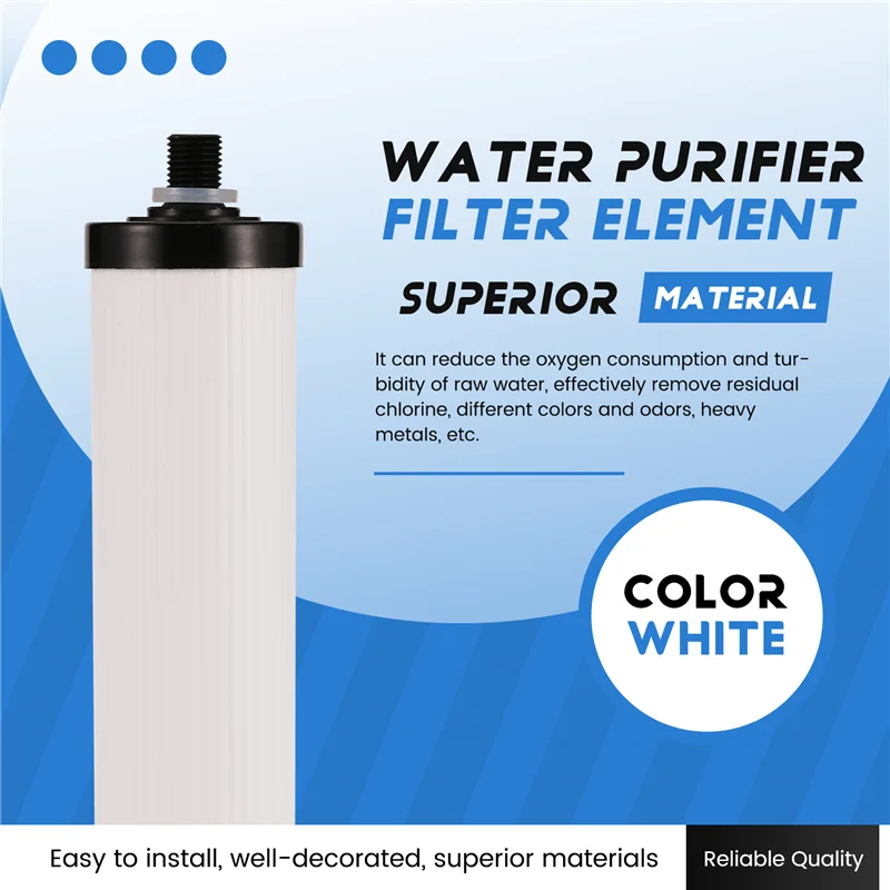 A006-Household elementos de filtro purificador de água 9-Polegada t33 elementos de filtro traseiro acessórios purificador de água
