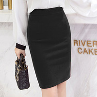 2025 New Summer Office Lady High Waist Women Skirt Black Elegant and Soft Pencil Mini Skirt Women Skirts for Women Faldas C34
