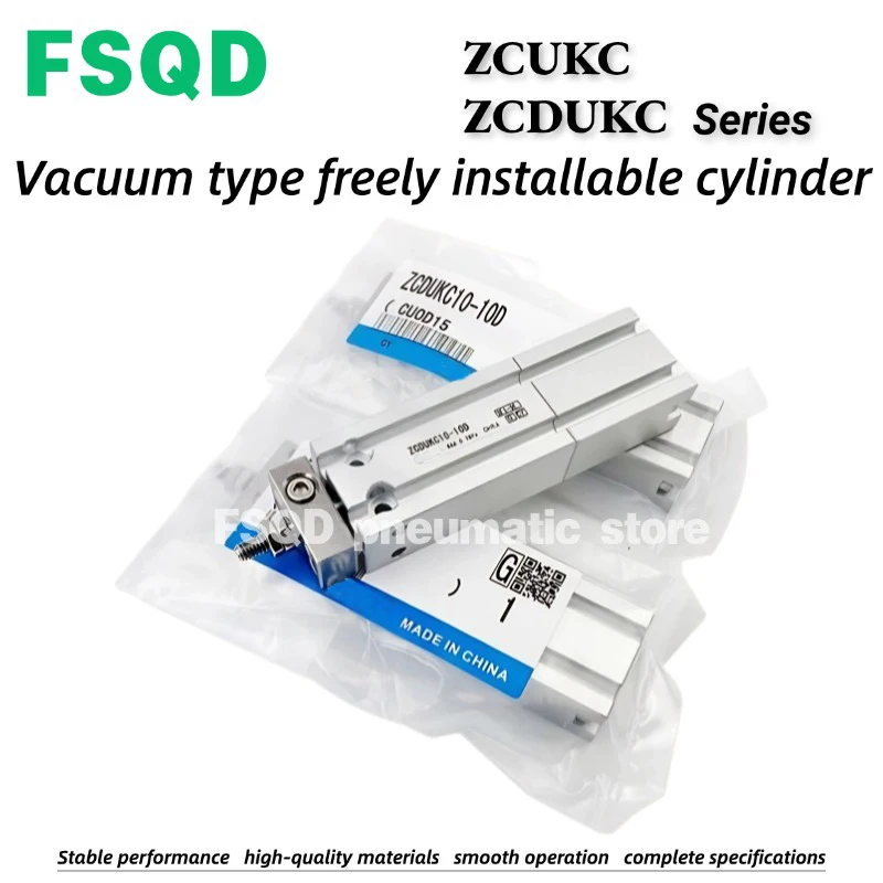 

ZCUKQ ZCDUKQ10 16-5D 10D 15D 20D 30D Вакуумный тип свободно установки цилиндра серии ZCUKQ ZCDUKQ Пневматический компонент