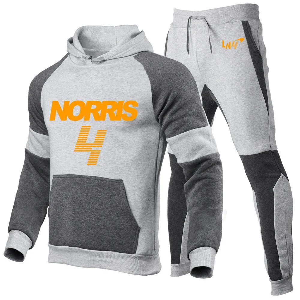 2024 New Lando Norris 4 Spring Autumn style Fashion Men Hoodie Clothing Men Running Set Men\'Smany sorts of Set Comfort Sports