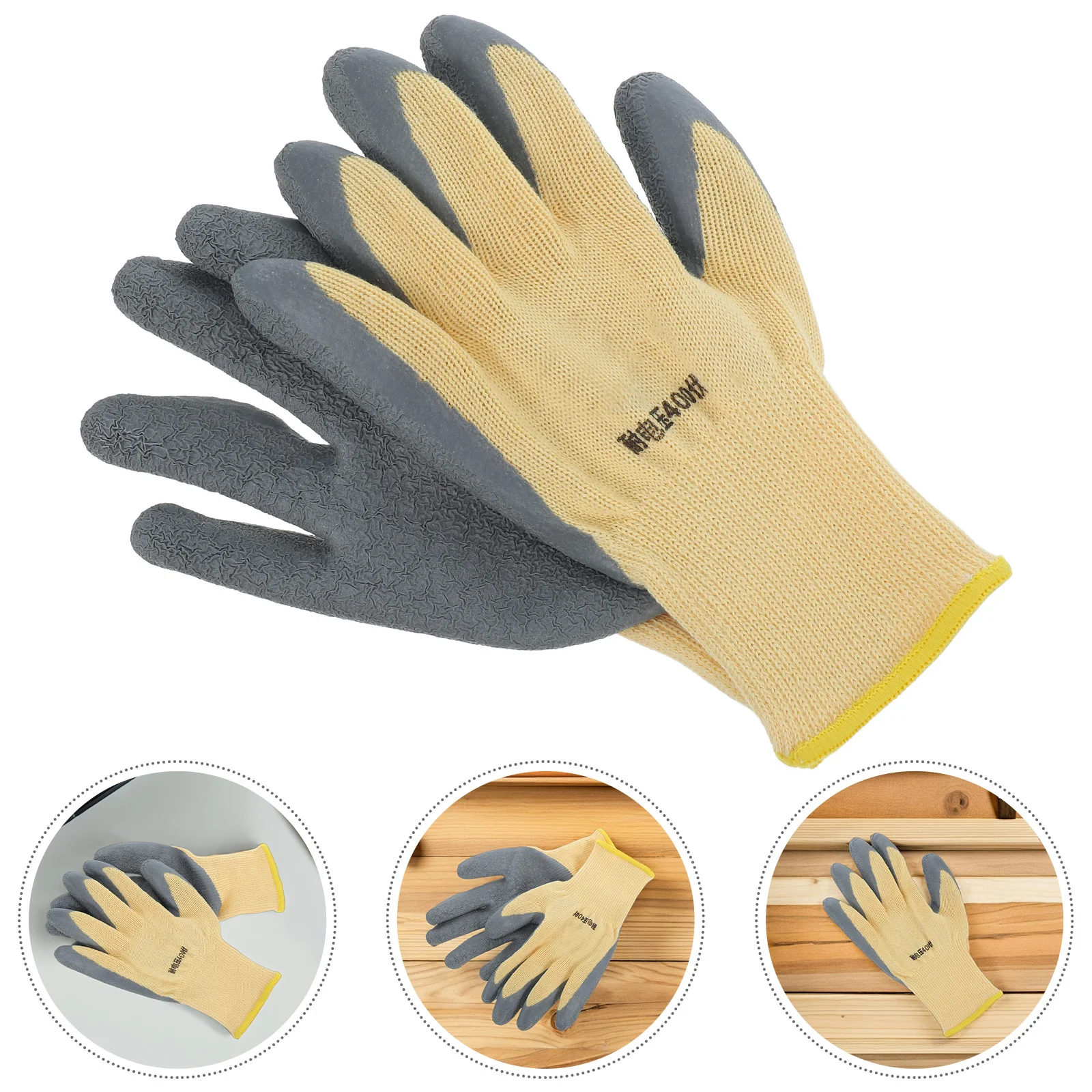 

1Pair Electrical Insulated Gloves 400V Voltage Resistance Rubber Non Slip Safety Hand Protector for Electricians Low Voltage